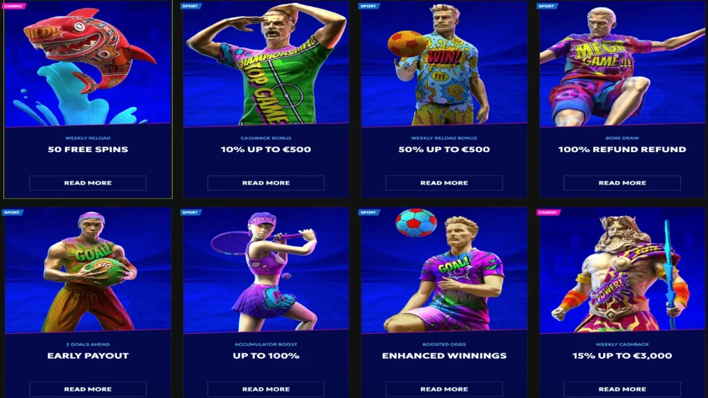 مكافآت وعروض كازينو RTbet