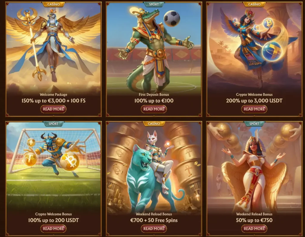 AmunRa Casino Bonuses and Other Promotions